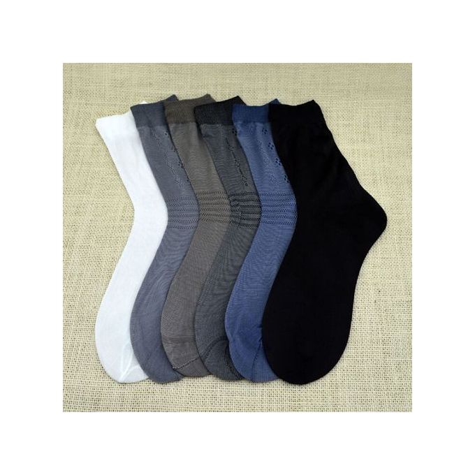 🧦 Lot de 12 Paires de Chaussettes Hommes – Soie Ultra Fine & Nylon